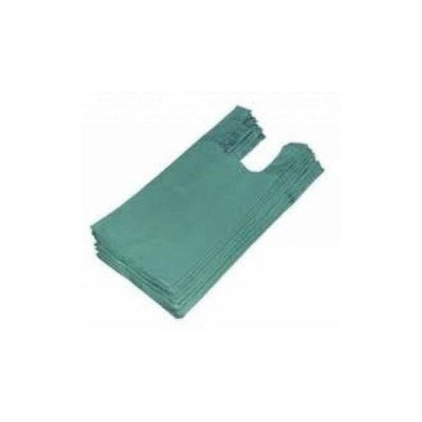 Sacola Plástica Reciclada com Alça Tipo Camiseta 60x80cm Até 10kg Aprox 220 Unidades Verde Sacola Plástica Reciclada com Alça Tipo Camiseta 60x80cm 10kg Aprox 220 Unidades Verde