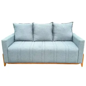 Sofa Retro Belos Móveis Viena Linho Cinza (MP)