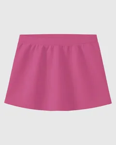Saia Shorts Infantil Menina Cós Elástico Em Algodão Malwee Kids Rosa - 2