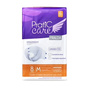 Fralda Pratic Care Geriatrica (M) Com 8 Un
