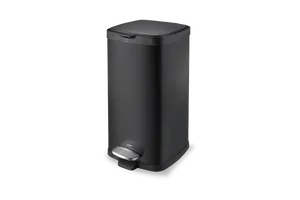 Lixeira com Pedal e Balde Brinox Frame 20 Litros Aço Carbono Preto Preto