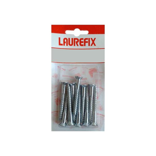 Parafuso madeira cabeça chata 3,2x16mm 20 unidades Laurefix