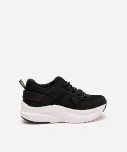 tenis kids cano baixo casual preto 36