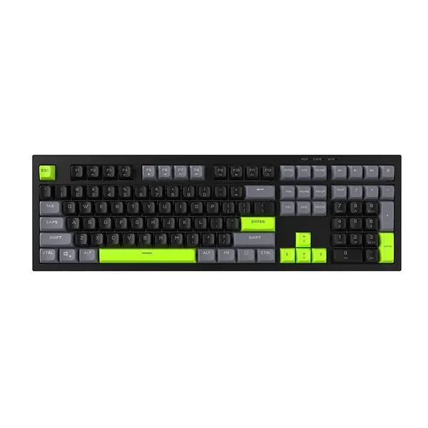 Teclado Gamer Aigo USB-C Membrana RGB FG108 Preto
