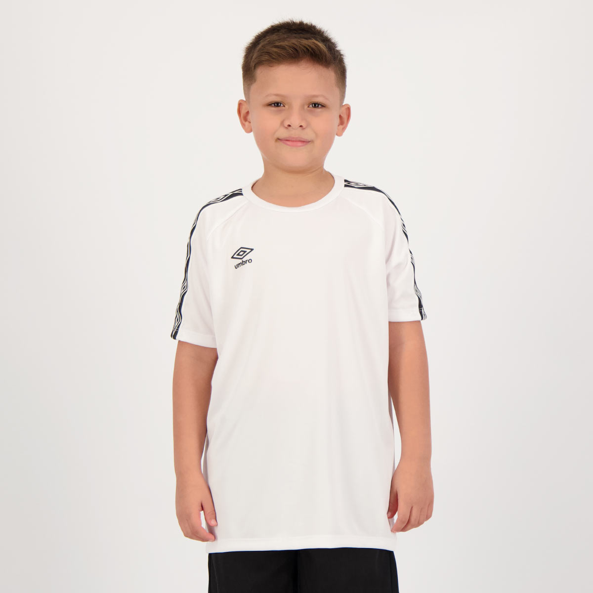 Camisa Umbro Traditional Tape Juvenil Branca