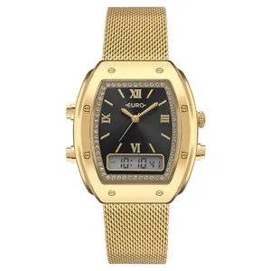Relógio Euro Feminino Fashion Fit Sporty Dourado - EUW20101AB/4P Relógio Euro Feminino Ff Sporty Dourado - EUW20101AB/4P