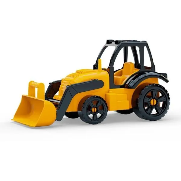 Miniatura de Trator Carregadeira Agroworks Escala Reduzida Design Robusto Amarelo GGB Plast Miniatura Trator Carregadeira Agroworks Design Robusto Amarelo GGB Plast