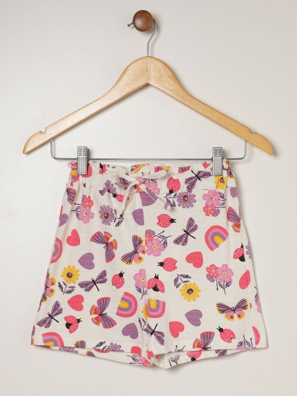 Short Malha Juvenil Para Menina - ROSA 12