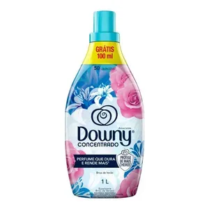 Amaciante de Roupa Concentrado Brisa de Verão Downy Frasco 1l Grátis 100ml AMACIANTE DE ROUPA DOWNY CONCENTRADO 900