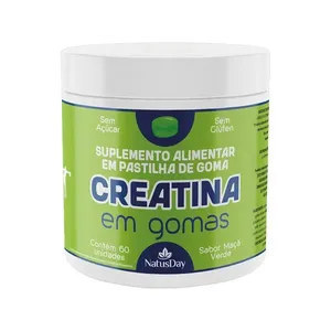 Suplemento Alimentar Creatina Natusday Com 60 Gomas Maca Verde