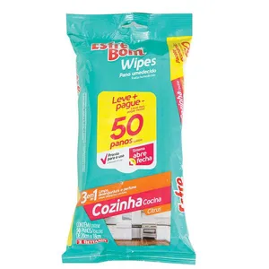 Pano Umedecido para Cozinha Bettanin Esfrebom Wipes 50 Peças 4663