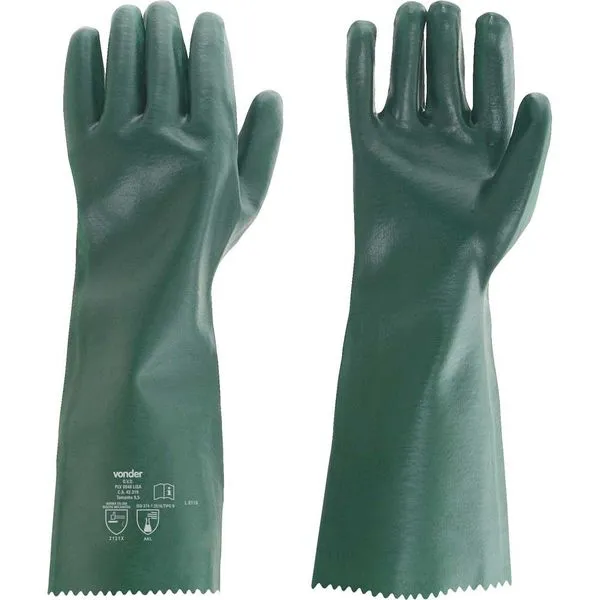 Luva de PVC com Forro 46cm Palma Lisa PLV0046 - VONDER