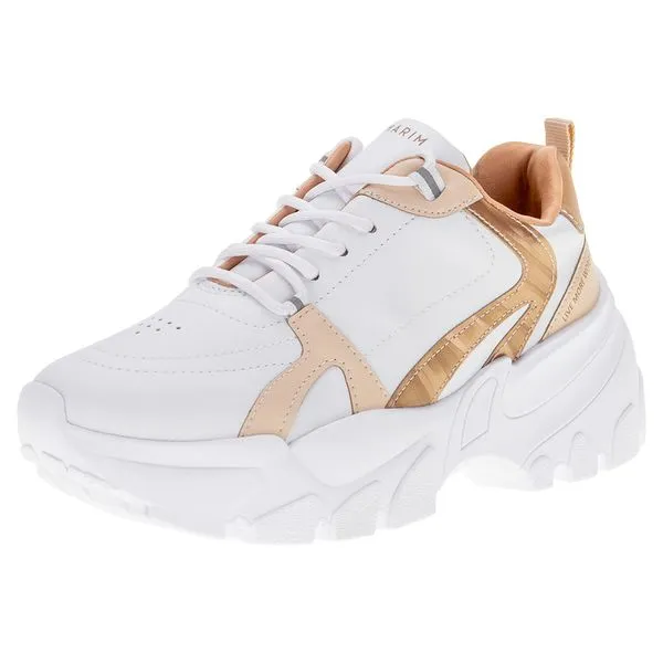 Tênis Feminino Dad Sneaker Ramarim - 2385204 BRANCO/BEGE 35
