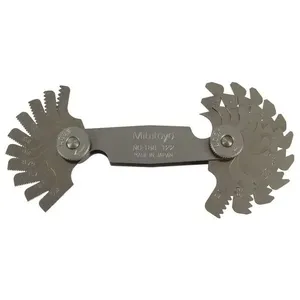 Cálibre/pente de rosca com 21 lâminas 0,4 mm - 7,0 mm 188-122 - MITUTOYO