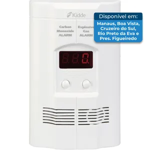 Detector de Monóxido de Carbono KIDDE 9V com LED Branco A-MBI