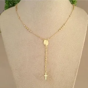 Terço Feminino Nossa Senhora Aparecida Banhado A Ouro
