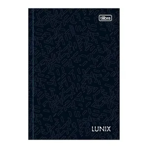 Caderno Brochura Pequeno Capa Dura 1/4 Lunix Tilibra 80 Folhas Premium Alta Qualidade Preto