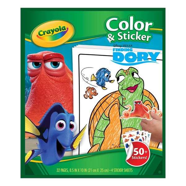 Livro de Colorir com Adesivos - Procurando Dory - Crayola