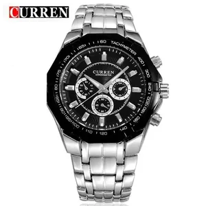 Relógio Masculino Curren 8084 Analógico à Prova D'água com Pulseira de Aço Inoxidável Preto Relógio Masculino Curren 8084 Analógico à Prova D'água com Pulseira de Aço Inox Preto