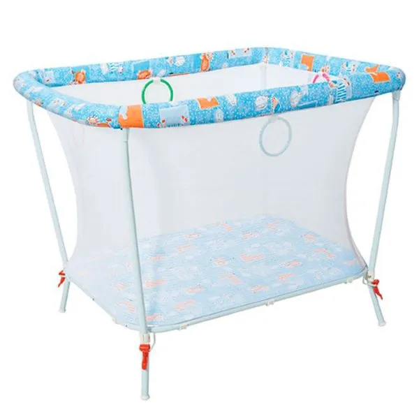 Cercadinho Para Bebê Tubline Dobrável Até 30kg Azul (MP)
