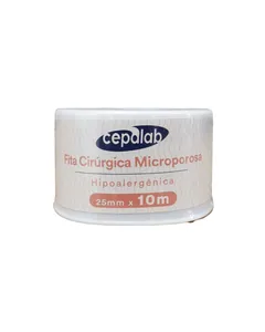 Fita Cirúrgica Microporosa Cepalab Bege 25mm X 10m