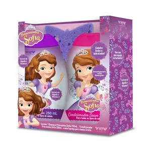 Kit Shampoo e Condicionador Princesinha Sofia com Esponja