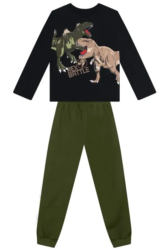 Conjunto infantil menino de dinossauros Brandili -10