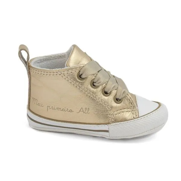 Tênis Meu Primeiro All Star Dourado Converse 17