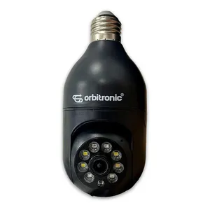 Câmera Wi-Fi HD 1.3MP ORB777 Interna Espiã com Rastreio Orbitronic Câmera Wi-fi Lâmpada HD 1.3MP Interna Espiã com Rastreio ORB777 Preta