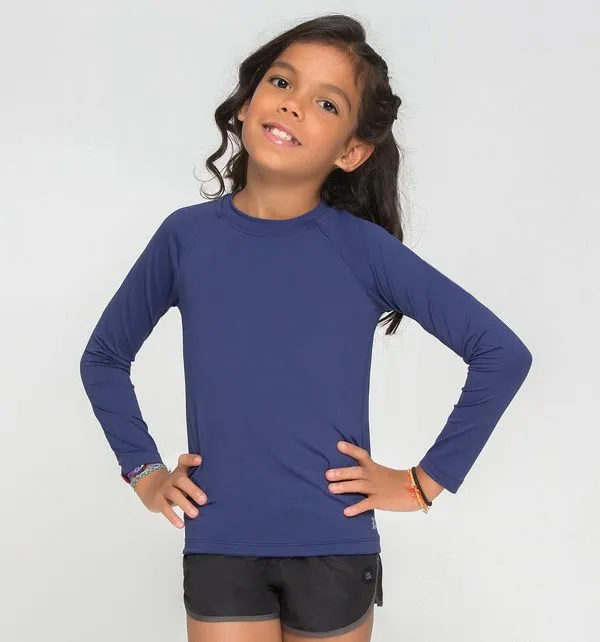 Camisa Uvpro Azul Marinho Infantil Tamanho 14