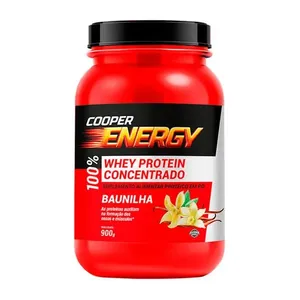 Suplemento Alimentar Cooper Energy Whey Protein Concentrado 100% Sabor Baunilha 900g