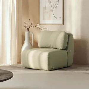 Sofá Modular 80cm sem Braço Orla CabeCasa MadeiraOriginals Verde Água Verde Água