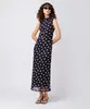 vestido midi feminino de tule franzido poá mindset preto P