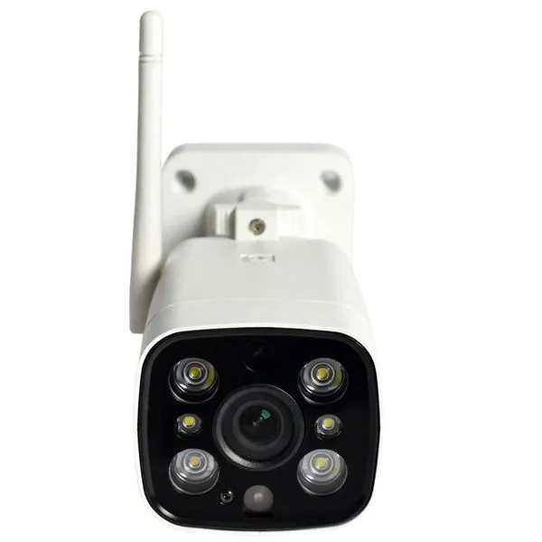 Câmera de Segurança MDM Wifi Bullet Externa Full HD Visão Noturna Infravermelha Branco Câmera de Segurança MDM Wifi Bullet Full HD Visão Noturna Branco