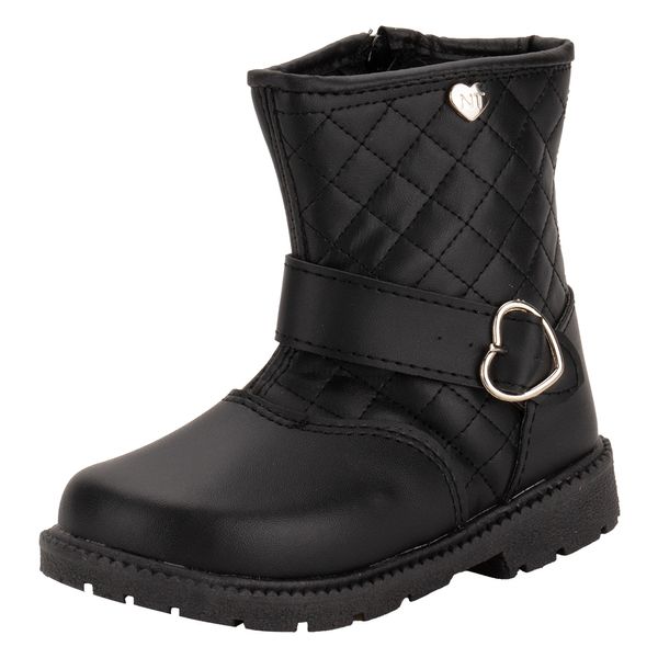 Bota Infantil Feminina Nathielly 073037 PRETO 23