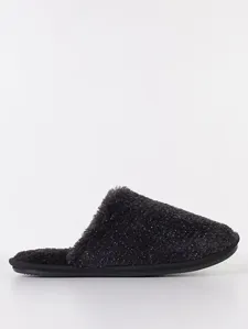 Pantufa Plush Feminina PRETO 39/40