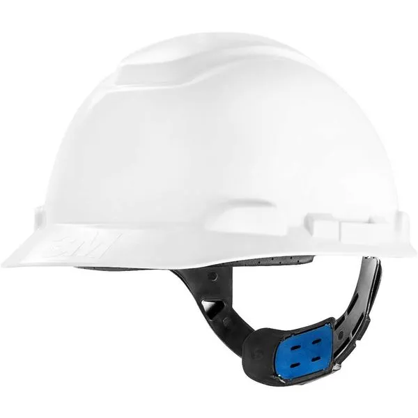 Capacete Aba Frontal Suspensão Ajuste Fácil e Jugular de Tecido H700 - 3M Capacete de Segurança com aba Frontal H-700 branco com suspensão e Ajuste facil e Jugular - 3M