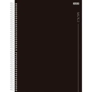 CADERNO 01X1 CAPA DURA COLORS PRETO 80F (17891321101992)
