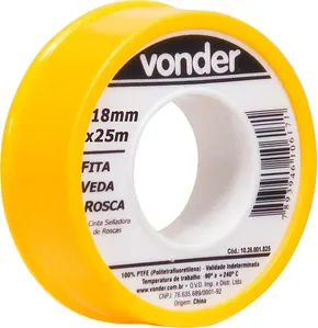 Fita Veda Rosca PTFE 18mm x 25m - VONDER