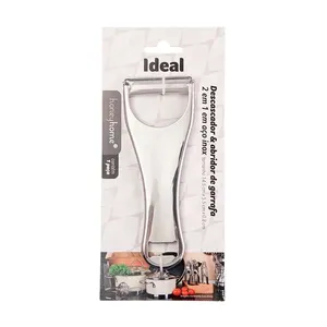 Descascador 2 Em 1 Com Abridor de Garrafa Inox 420 14,5x5,5x0,8cm Ref.LM4103IDE honeyhome