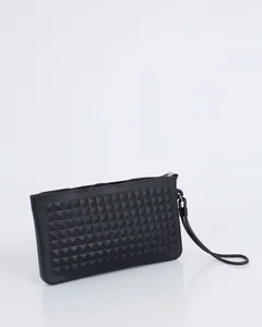 Carteira Mini Bag Sintética Texturizada Preta UN