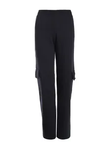 Calça Moletom Cargo Wide Leg Feminina PRETO P