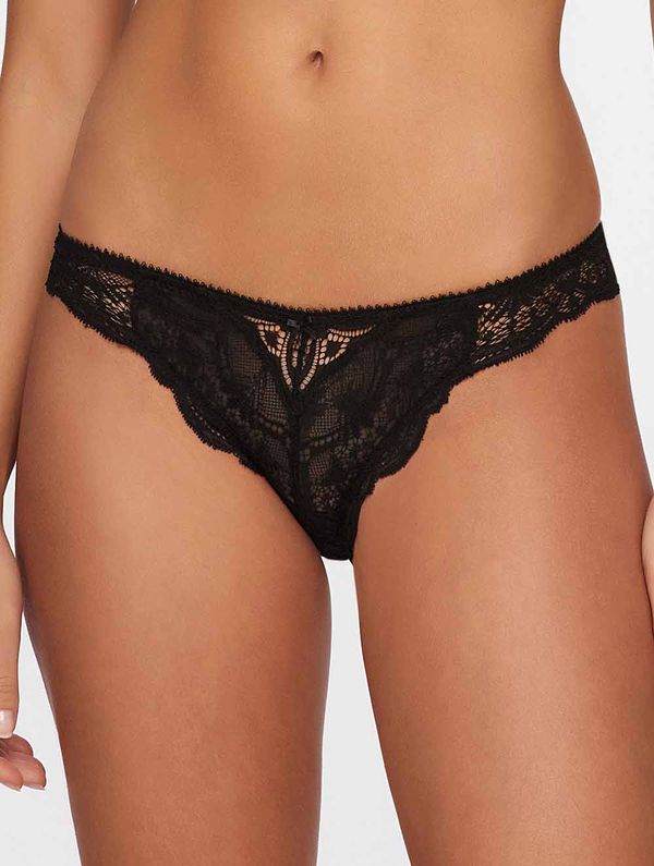 Calcinha Biquíni em Renda Pétala PRETO P