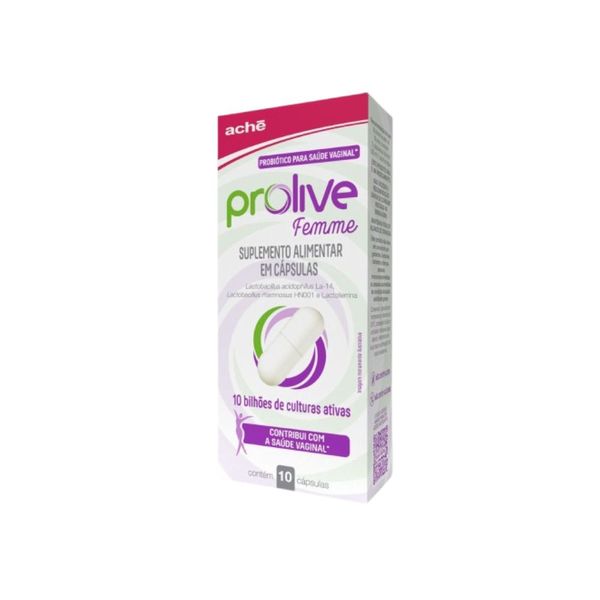Suplemento Alimentar Prolive Probiótico 10 Cápsulas