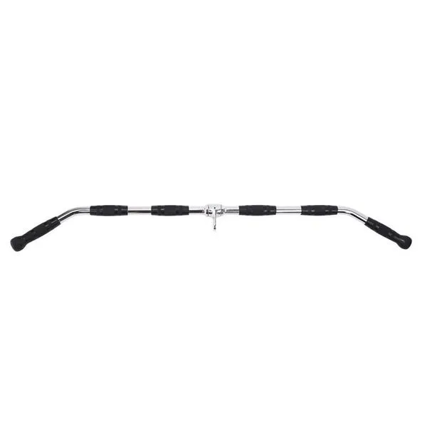 Pulley Puxador Costas Emborrachado 122cm (lat Pulldown Bar) - As - Preto