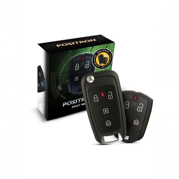 Alarme Automotivo para Veículos 12V Cyber EX-360 Blade com Controle de Som e Função Pânico Pósitron Alarme Automotivo para Veículos 12V Cyber EX-360 Blade com Luz de Aproximação Pósitron