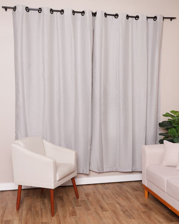 Cortina Veneza 260cmx230cm Rústica BecaDecor Branca UN