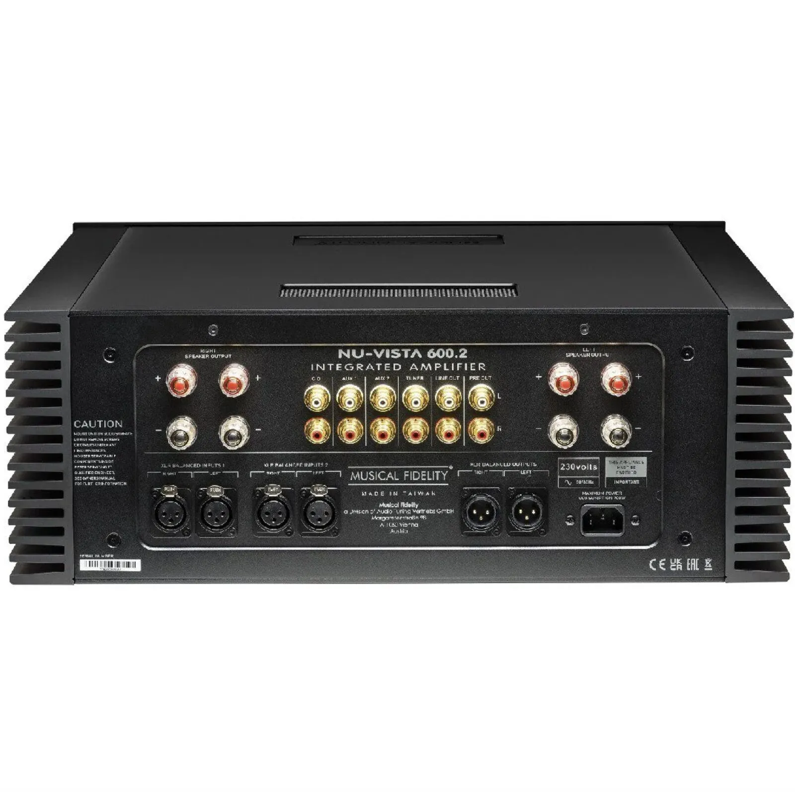 Amplificador Musical Fidelity Nu-Vista 600.2 Potência: 160 Watts por canal - 115v