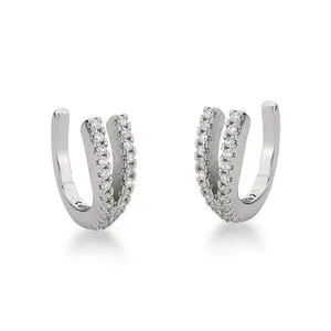 Par Piercing Fake V Prata 925