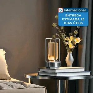 Luminária Mesa Kipliko Sem Fio LED Prata A-MBI